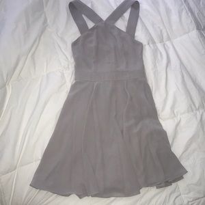 Forevermore Taupe Skater Dress